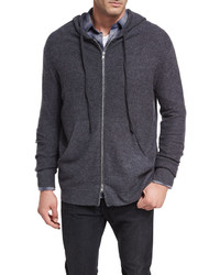 Vince Oversized Boiled Cashmere Hoodie