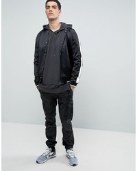 Asos Oversized Hoodie In Washed Black