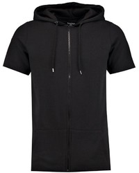 Boohoo Short Sleeve Raw Edge Hoody