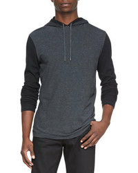 John Varvatos Star Usa Tricolor Pullover Hoodie Charcoal
