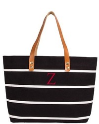 Charcoal Horizontal Striped Bag