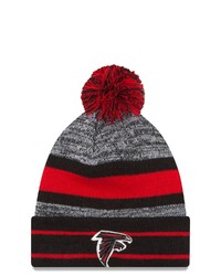 New Era Black Atlanta Falcons Team Logo Cuffed Knit Hat With Pom At Nordstrom