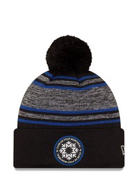 New Era Black Cf Montreal On Field Collection Cuffed Knit Hat With Pom At Nordstrom