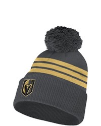 adidas Charcoal Vegas Golden Knights Locker Room Three Ed Knit Hat With Pom At Nordstrom