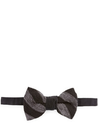 Neiman Marcus Stripe Chenille Bow Tie