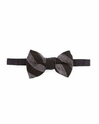 Neiman Marcus Stripe Chenille Bow Tie