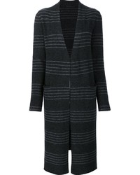 Charcoal Horizontal Striped Coat