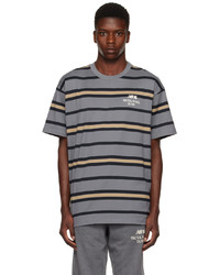 CARHARTT WORK IN PROGRESS Gray New Balance Edition Stripe T Shirt