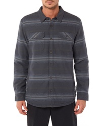 Charcoal Horizontal Striped Long Sleeve Shirt