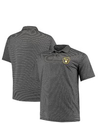 PROFILE Black Milwaukee Brewers Big Tall Stripe Polo At Nordstrom