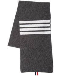 Thom Browne Cashmere Rib Kit Scarf W Stripes