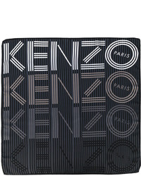 Kenzo Striped Logo Scarf