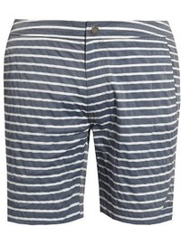 Charcoal Horizontal Striped Shorts