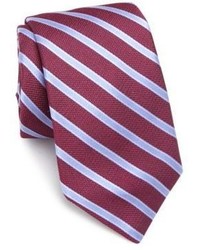 Ike Behar Striped Silk Tie