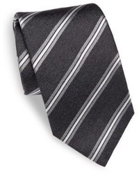 Isaia Striped Silk Tie