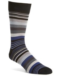 Bugatchi Deconstructed Rugby Stripe Socks