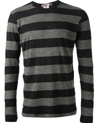 Charcoal Horizontal Striped T-shirt