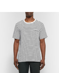 Club Monaco Striped Cotton Jersey T Shirt