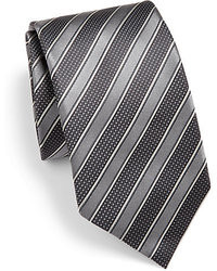 Charcoal Horizontal Striped Tie