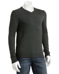 Marc Anthony Slim Fit Striped Cashmere Blend Sweater