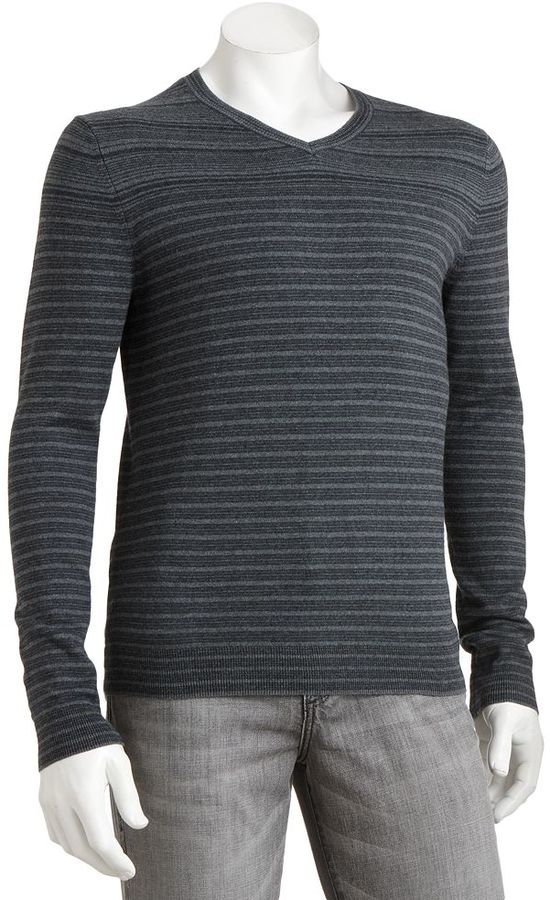 Marc Anthony Slim Fit Striped Cashmere Blend Sweater, $65 | Kohl's ...