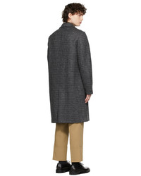 Harris Wharf London Grey Wool Double Faced Coat