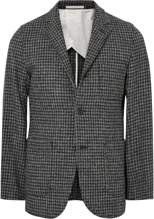 Beams Plus Slim Fit Houndstooth Harris Wool Tweed Blazer, $520 | MR ...