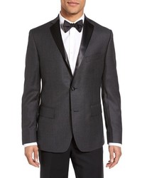 JB Britches Classic Fit Houndstooth Wool Dinner Jacket