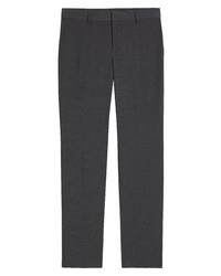 Nordstrom Trim Fit Houndstooth Wool Blend Trousers In Charcoal Mini Houndstooth At