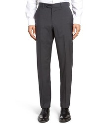 Charcoal Houndstooth Wool Pants