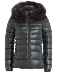 Duvetica Down Jacket With Fur Trimmed Hood