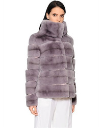 Yves Salomon Rex Rabbit Fur Jacket