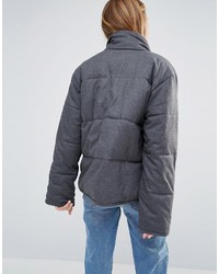 Weekday Padded Jacket With Exposed Zips