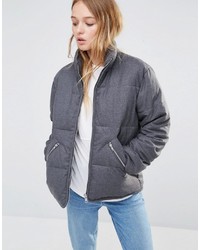 Weekday Padded Jacket With Exposed Zips