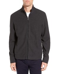 James Perse Zip Up Heathered Knit Jacket