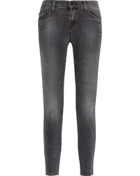 J Brand 9227 Cropped Mid Rise Skinny Jeans