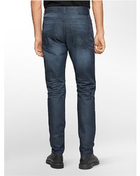 Calvin Klein Tapered Leg Petrol Wash Jeans