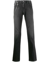 Emporio Armani Chain Detail Straight Leg Jeans