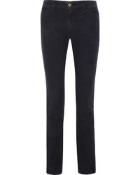 Current/Elliott Charlotte Gainsbourg Corduroy Mid Rise Straight Leg Jeans