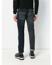 Diesel Black Gold Deconstructed Tapered Jeans