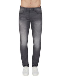 Armani Exchange Distressed Denim Slim Fit Jeans In Grey At Nordstrom