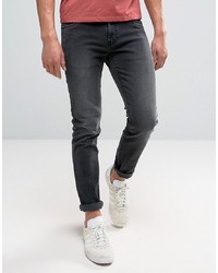 Farah Drake Slim Fit Jeans In Charcoal