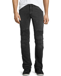Belstaff Eastham Moto Style Slim Fit Jeans Gray