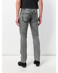Saint Laurent Embroidered Slim Jeans