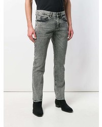 Saint Laurent Embroidered Slim Jeans