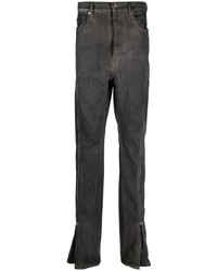 Rick Owens Flared Panel Cotton Jeans