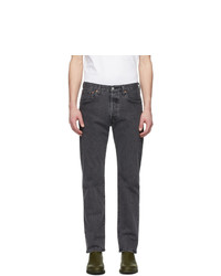 Levis Grey 501 93 Straight Jeans