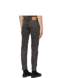 Levis Grey 502 Taper Flex Jeans