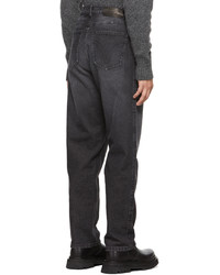 AMI Alexandre Mattiussi Grey Baggy 5 Pockets Jeans