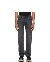 Balenciaga Grey Knee Hole Archetype Jeans